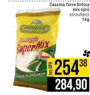 Cascina Torre Antica mix sýrů strouhaný 1kg