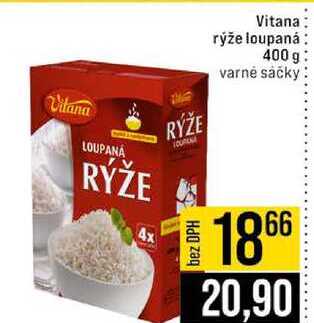 Vitana rýže loupaná 400 g varné sáčky