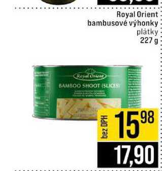 Royal Orient bambusové výhonky plátky 227 g