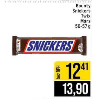 Bounty Snickers Twix Mars 50-57 g 