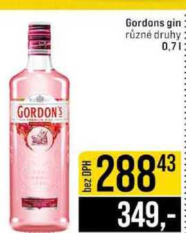 Gordons gin různé druhy 0,7l