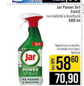 Jar Power 3v1 čistič na nádobí a kuchyni 500 ml