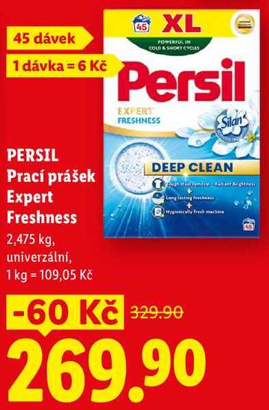 PERSIL Prací prášek Expert Freshness, 2,475 kg