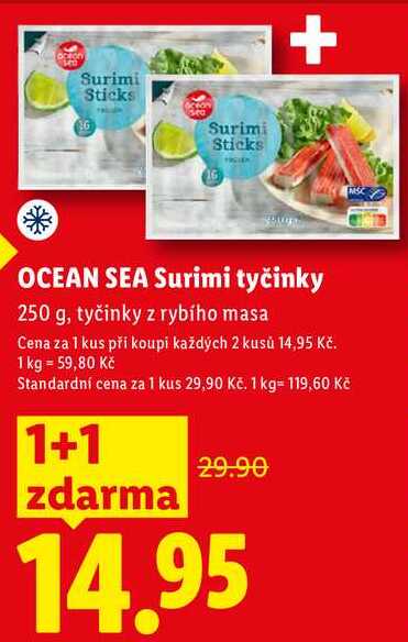OCEAN SEA Surimi tyčinky, 250 g
