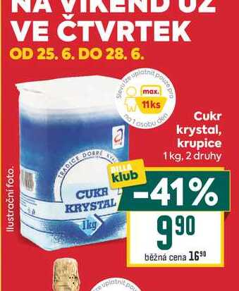 Cukr krystal, krupice 1 kg