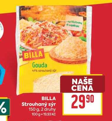 BILLA Strouhaný sýr 150 g