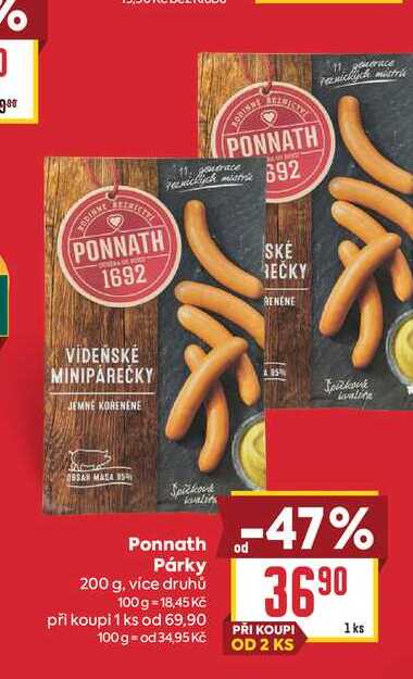 Ponnath od Párky 200 g