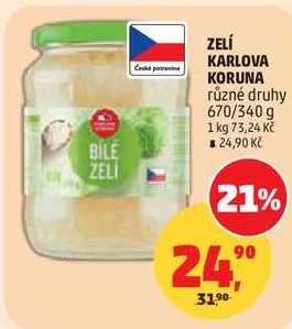 ZELÍ KARLOVA KORUNA různé druhy, 670/340 g