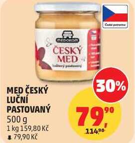 MED ČESKÝ LUČNÍ PASTOVANÝ, 500 g
