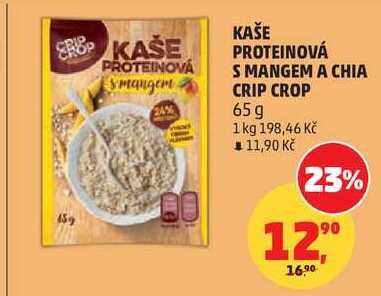KAŠE PROTEINOVÁ S MANGEM A CHIA CRIP CROP, 65 g