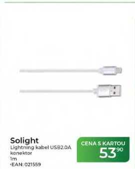 Solight Lightning kabel USB2.0A konektor  