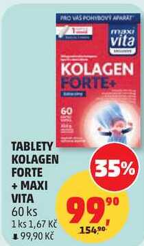 TABLETY KOLAGEN FORTE 35% + MAXI VITA, 60 ks 
