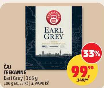 ČAJ TEEKANNE Earl Grey, 165 g