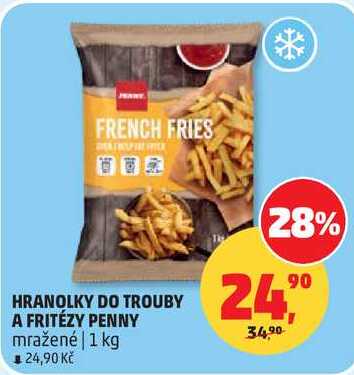 HRANOLKY DO TROUBY A FRITÉZY PENNY mražené, 1 kg