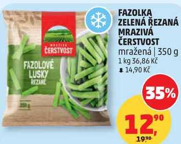 FAZOLKA ZELENÁ ŘEZANÁ MRAZIVÁ ČERSTVOST mražená, 350 g 