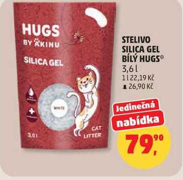 STELIVO SILICA GEL BÍLÝ HUGS, 3,6 l