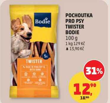POCHOUTKA PRO PSY TWISTER BODIE, 100 g
