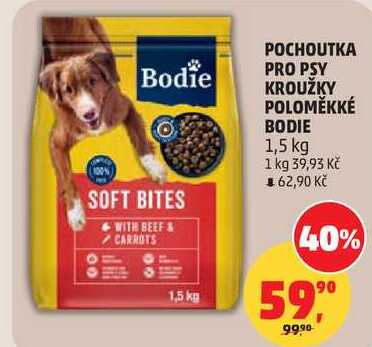 POCHOUTKA PRO PSY KROUŽKY POLOMĚKKÉ BODIE, 1,5 kg