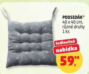 PODSEDÁK 40 x 40 cm, různé druhy, 1 ks 
