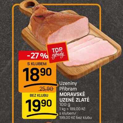 MORAVSKÉ UZENÉ ZLATÉ 100g