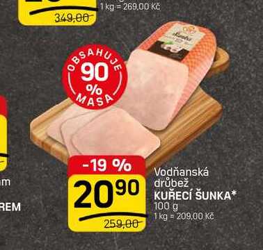 KUŘECÍ ŠUNKA* 100 g 