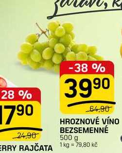 HROZNOVÉ VÍNO BEZSEMENNÉ 500 g 