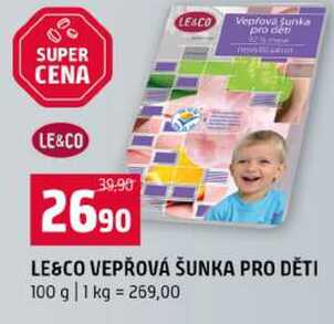 VEPŘOVÁ ŠUNKA PRO DĚTI 100 g