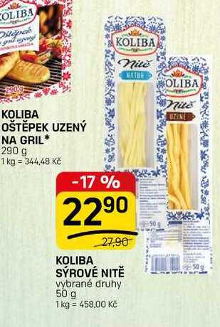 KOLIBA SÝROVÉ NITĚ vybrané druhy 50 g