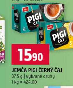 JEMČA PIGI ČERNÝ ČAJ 37,5 g vybrané druhy 