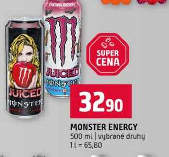 MONSTER ENERGY 500 ml vybrané druhy