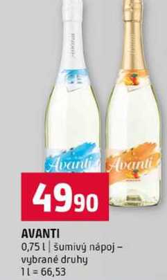 AVANTI 0,75l šumivý nápoj vybrané druhy