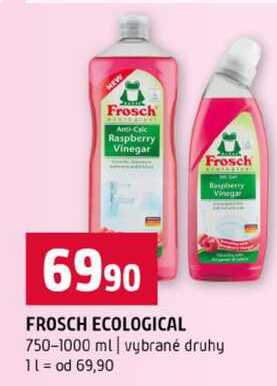 FROSCH ECOLOGICAL 750-1000 ml vybrané druhy