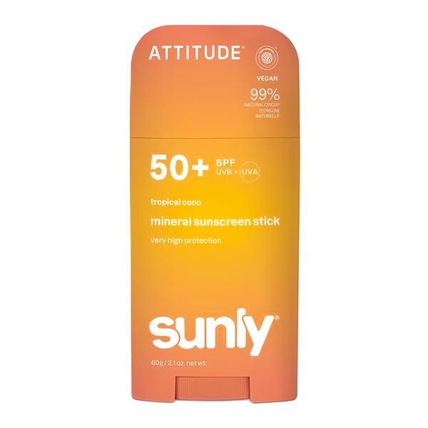 Attitude Minerální opalovací krém Sunly SPF 50 s vůní tropického kokosu