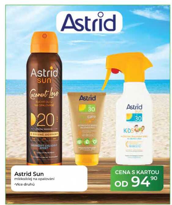 Astrid Sun mléko/olej na opalování  
