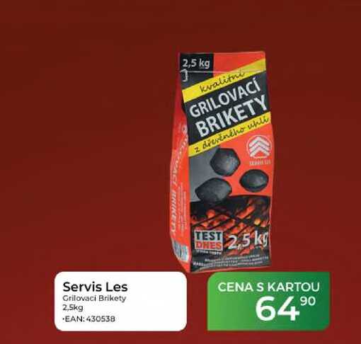 Servis Les Grilovaci Brikety 2,5kg 