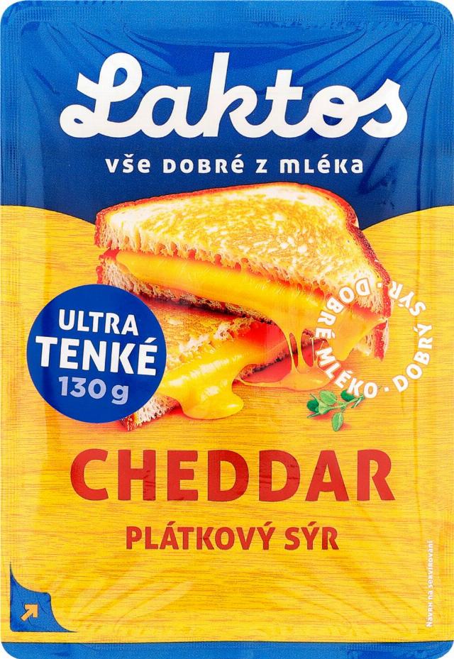 Laktos Cheddar ltra tenké plátky