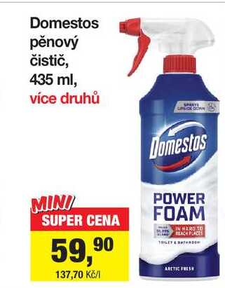 Domestos pěnový čistič, 435 ml