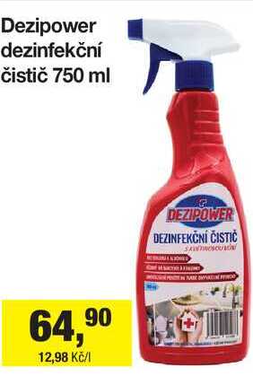 Dezipower dezinfekční čistič 750 ml