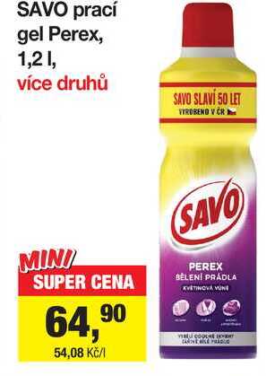 SAVO prací gel Perex, 1,2 1