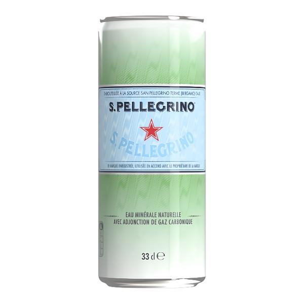 San Pellegrino 330 ml, minerální voda perlivá, plech