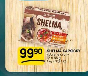 SHELMA KAPSIČKY vybrané druhy 12 x 85 g 