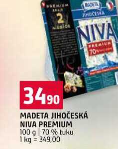MADETA JIHOČESKÁ NIVA PREMIUM 100 g 70 % tuku 