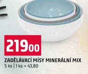 ZADĚLÁVACÍ MÍSY MINERÁLNÍ MIX 5 ks 