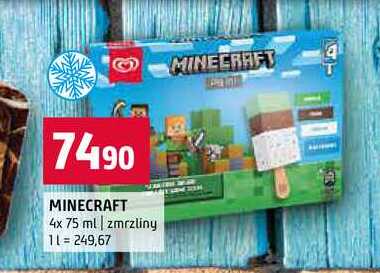 MINECRAFT 4x 75 ml zmrzliny