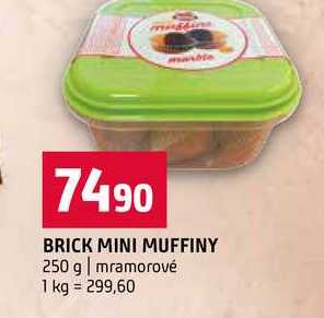 BRICK MINI MUFFINY 250 g mramorové 