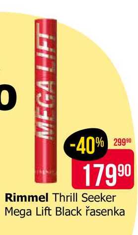 Rimmel Thrill Seeker Mega Lift Black řasenka