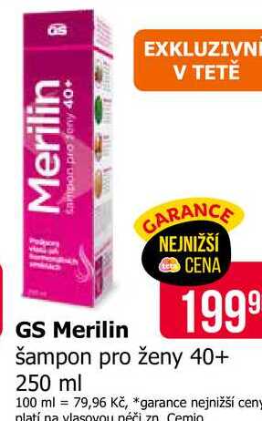 GS Merilin šampon pro ženy 40+ 250 ml 