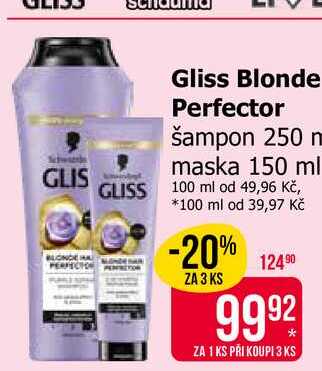 Gliss Blonde Perfector šampon 250 ml