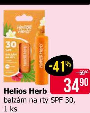 Helios Herb balzám na rty SPF 30, 1 ks