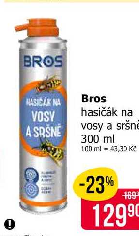 Bros hasičák na vosy a sršně 300 ml